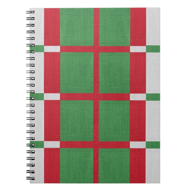 Striped Christmas Notebook (Front)