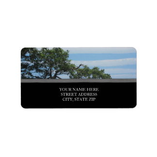 Striped Clouds Address Labels