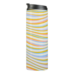 Striped Colored Abstract Thermal Tumbler