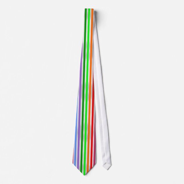 Striped Colourful Necktie (Front)