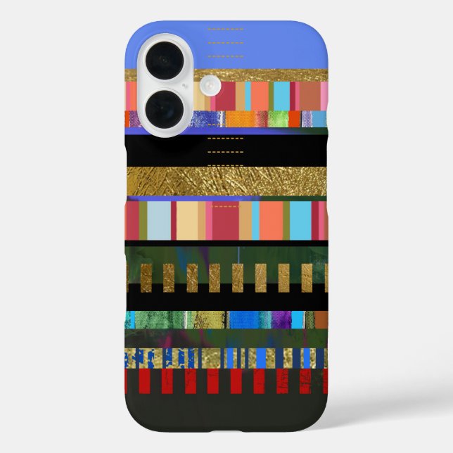 Striped Colourful Pattern Case-Mate iPhone Case (Back)
