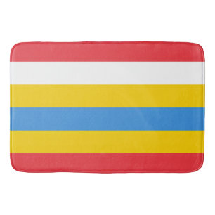 Striped Colours of Aruba Flag  Bath Mat