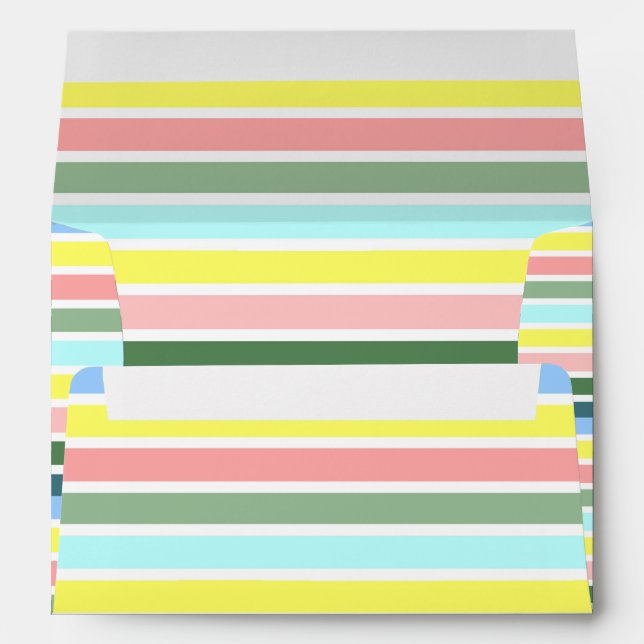 Striped Colours of Bermuda Envelope (Back (Bottom))