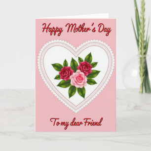 Striped Crimson Greeting Card