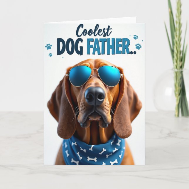 Striped Debonair Doggy Card (Front)