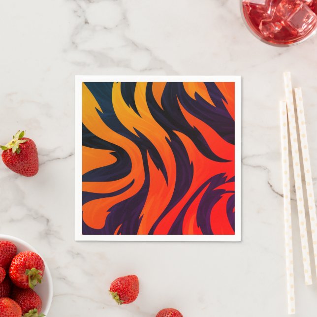 Striped Design Napkin (Insitu)