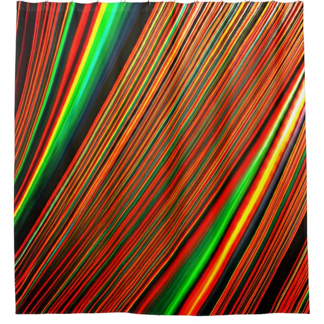 Striped Design Shower Curtain (Front)