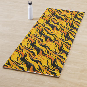 Striped Design Yoga Mat