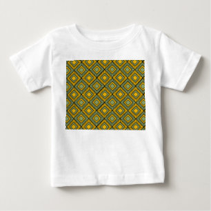 Striped Diamonds - Green Baby T-Shirt