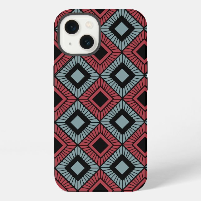 Striped Diamonds  iPhone Case (Back)