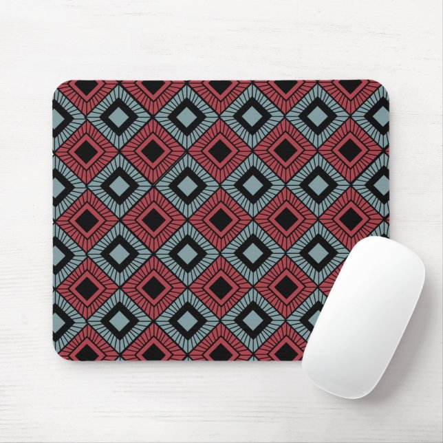 Striped Diamonds Mouse Pad (With Mouse)
