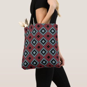 Striped Diamonds Tote Bag