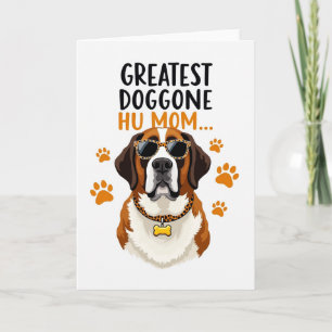 Striped Dog Happy Birthday Card