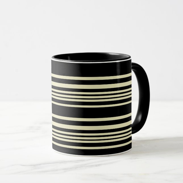 Striped Elegance Mug — Warmth in Every Sip (Front Right)