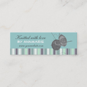 Striped Elegant Handmade Craft Handmade  Knittings Mini Business Card