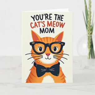 Striped Feline Mom Card