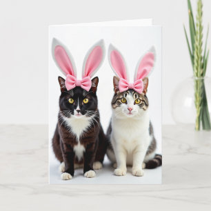 Striped Felines Celebration Card