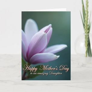 Striped Floral Amazing Daughter Card