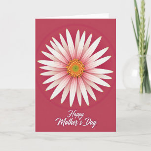 Striped Floral Bloom Card