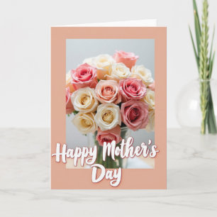 Striped Floral Bouquet Day Card