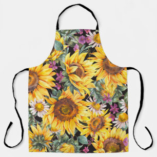 Striped Floral: Colourful Indian Ornament Apron