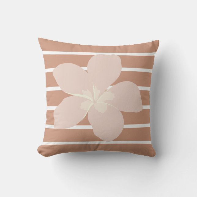 Striped Floral Cushion (Front)