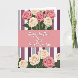 Striped Floral Family Love Card