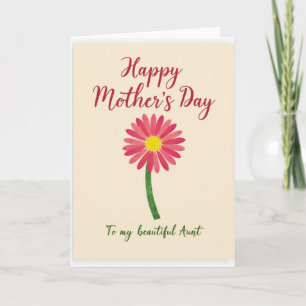 Striped Flower Family Greeting Card