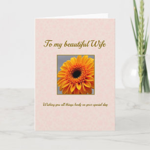 Striped Flower Special Day Card
