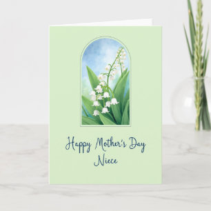 Striped Flowers Happy Wishes Card