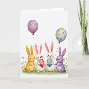 Striped Friends Pattern Card