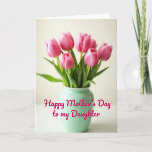 Striped Fuchsia Flower Card