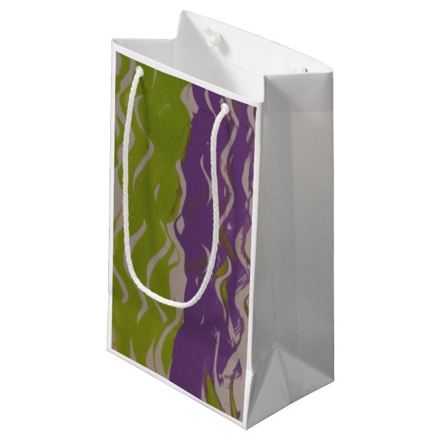 Striped Gift Bag (Front Angled)