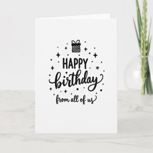 Striped Gift Birthday Card