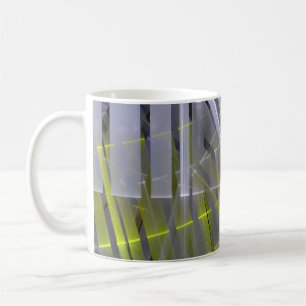 Striped glossy geometric decoration coffee mug