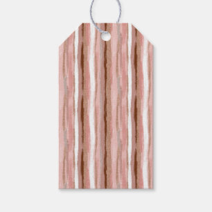 Striped Gold Glitter Pink - Gift Tags