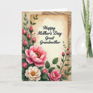 Striped Great Grandma Card