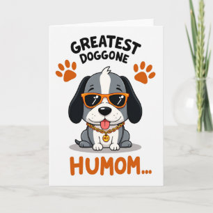 Striped Greatest Dog Card