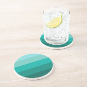Striped Green Colours Coaster