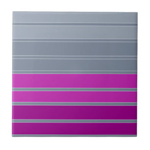 Striped grey purple fashion pattern ceramic tile