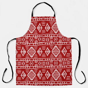 Striped hand painted seamless pattern with ethnic apron