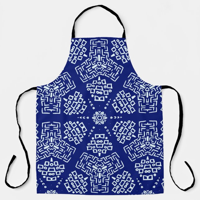 Striped hand painted seamless pattern with ethnic  apron (Front)