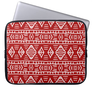 Striped hand painted seamless pattern with ethnic laptop sleeve
