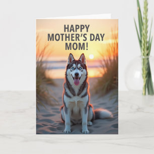 Striped Happy Mothers Day Mom Card