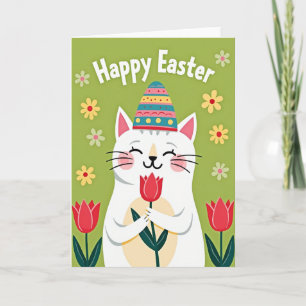 Striped Hat Easter Card