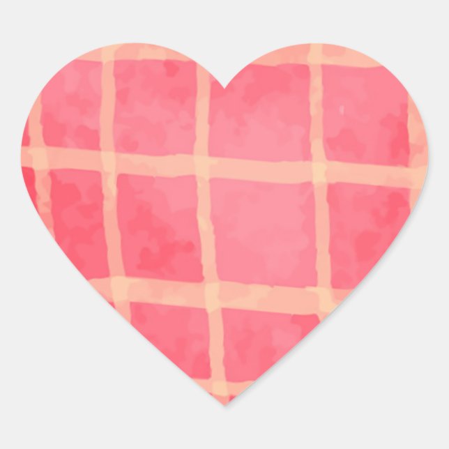 Striped Heart Sticker (Front)