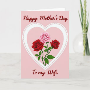 Striped Heartfelt Roses Card