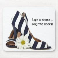 Striped High Heels