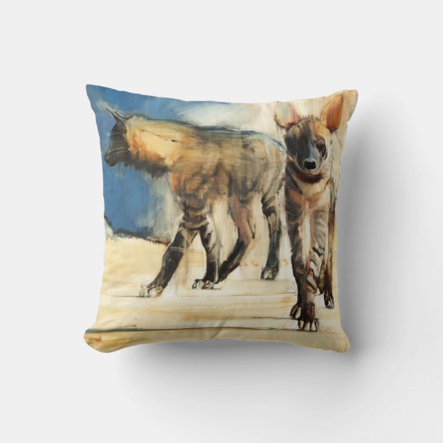 Striped Hyaenas 2010 Cushion (Front)