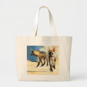 Striped Hyaenas 2010 Large Tote Bag